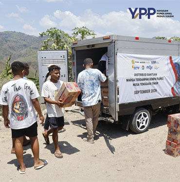 YPP Emtek Media Jangkau Manggarai Timur Salurkan Bantuan Gempa mentawai dan Layanan Psikososial Anak